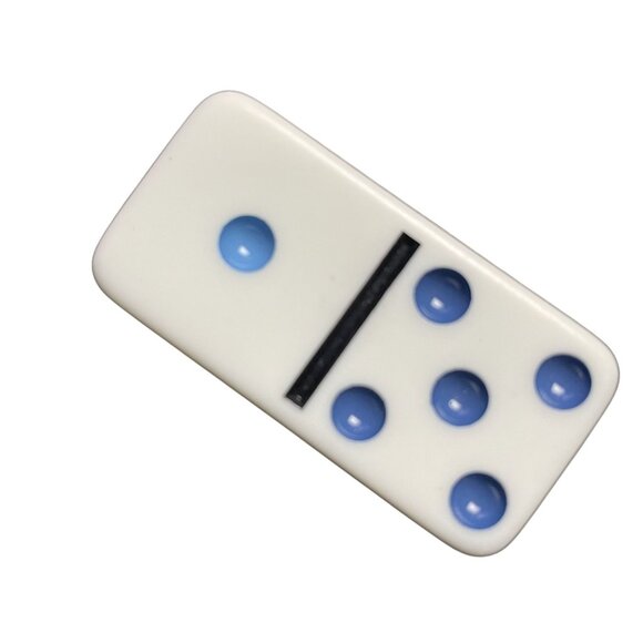 Double Twelve Dominoes Replacement Tile 1 5 Color Dot mq - Picture 2 of 3